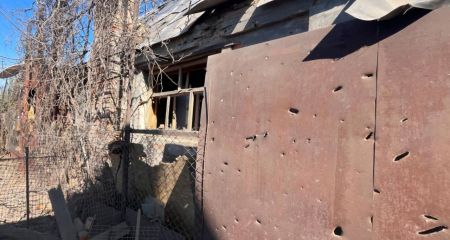 В ночь на 7 апреля оккупанты снова обстреляли Никополь