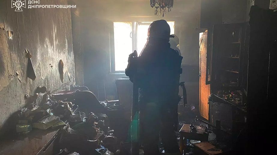 В Днепропетровской области во время пожара спасли ребенка