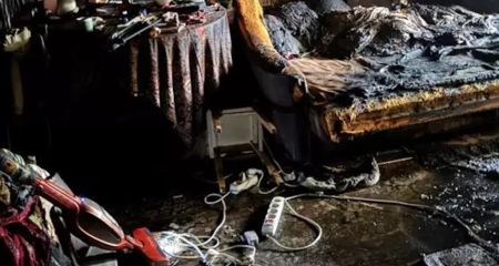 Пожарные спасли мужчину во время пожара в Кривом Роге (ФОТО)