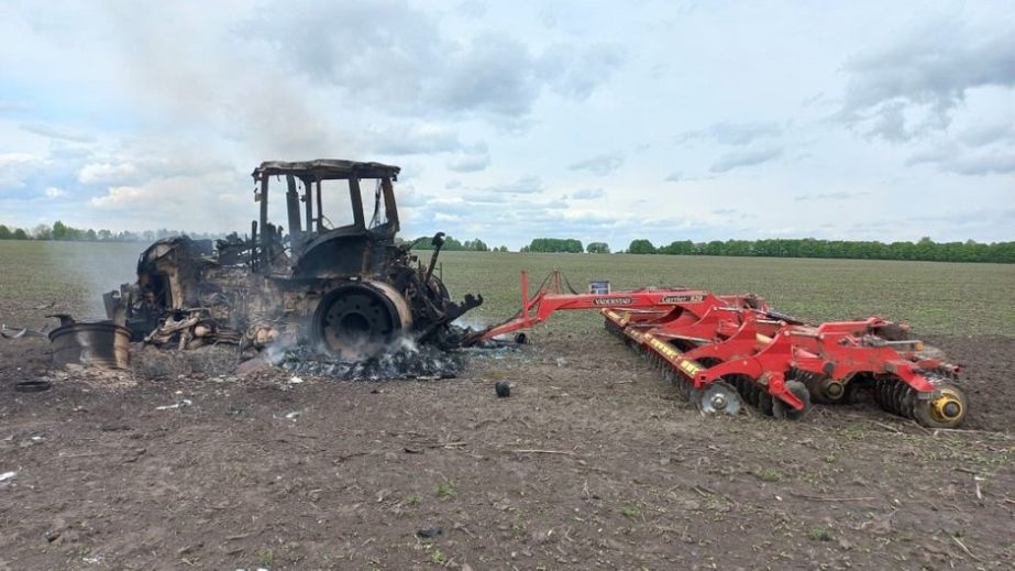 В Днепропетровской области трактор подорвался на российском боеприпасе