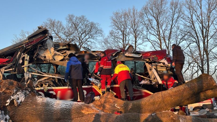 На Львовщине слетел с трассы автобус "Вена-Киев", в котором были пассажиры из Кривого Рога (ФОТО)
