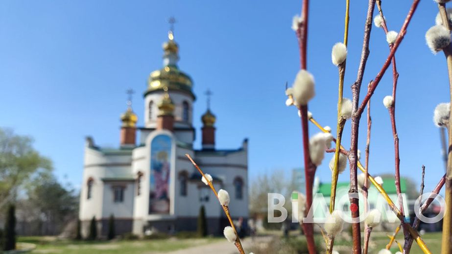 У Дніпрі на Вербну неділю до храмів прийшли десятки вірян із вербою (ФОТО)