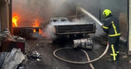 В Каменском вспыхнул...