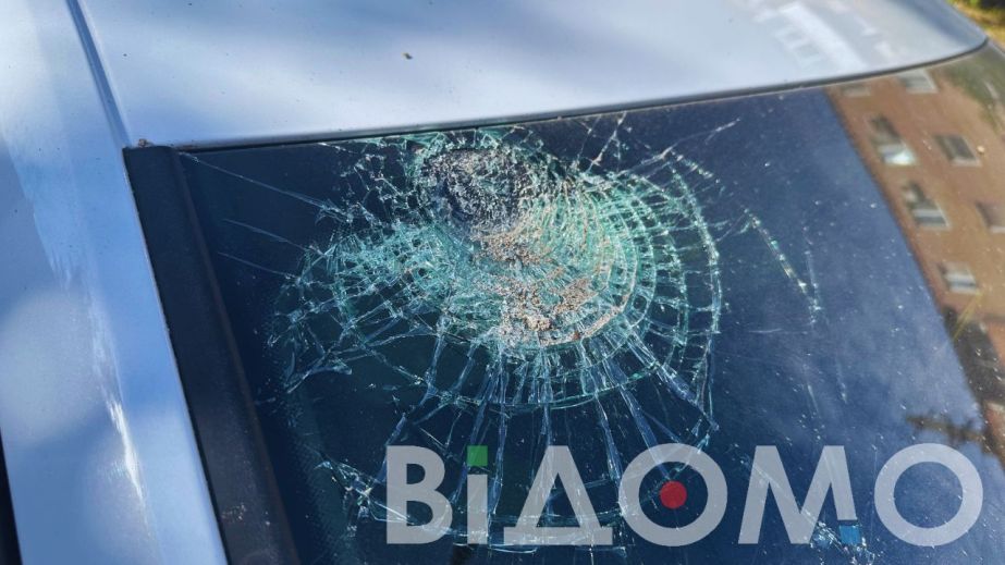 У Кривому Розі неадекватний чоловік розтрощив припарковане авто (ФОТО)