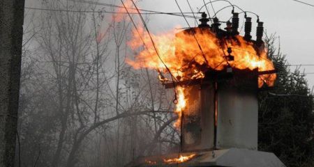 На Днепропетровщине неизвестные подожгли энергооборудование