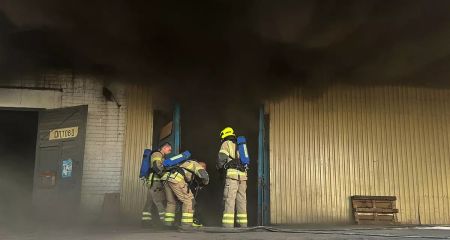 В Кривом Роге горели складские помещения