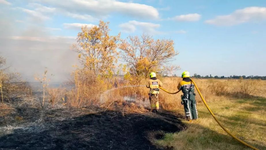 Пожарные Днепропетровщины за сутки 5 октября 76 раз тушили пожары в регионе