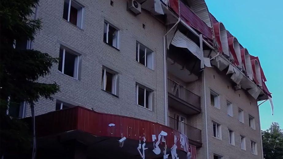 Під час атаки на Луцьк постраждав готель зі спортсменами збірної України (ВІДЕО)