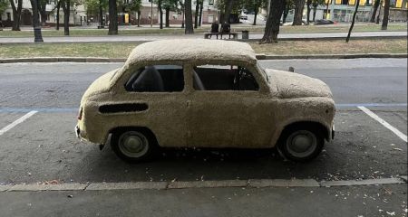 У мехового автомобиля в центре Днепра появился "орган слуха" (ФОТО)