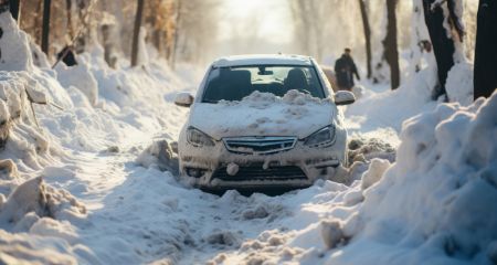 В Каменском седьмые сутки под двором стоит брошенный автомобиль (ФОТО)