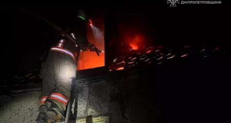 В Покрове ночью пылал дом