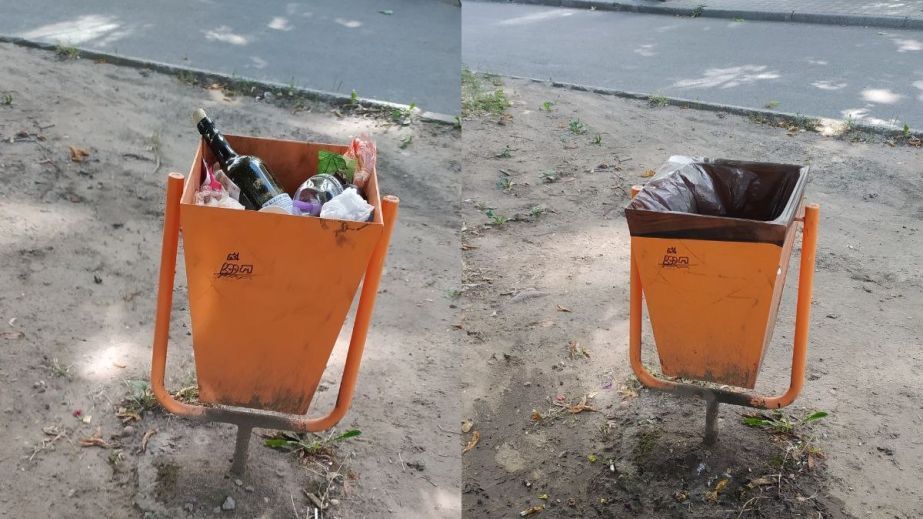 Звичайні урни не справляються: у Нікополі закупили антиванддальні контейнери для сміття