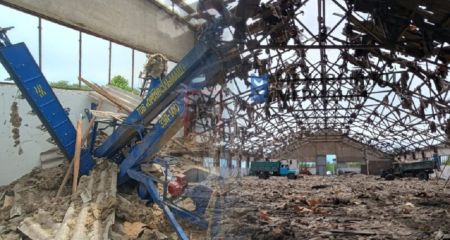 На Дніпропетровщині "шахеди" знищили склад на 4 тисячі тонн зерна (ФОТО)