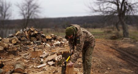 Как воины 17 ОТБр Кривого Рога обустроили быт на фронте (ФОТО)