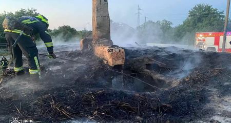 В Днепровском районе ночью на пожаре погиб человек