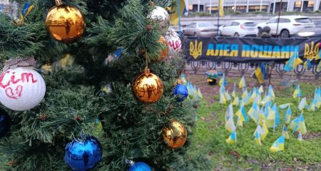 У пам'ять про тих, хто вже не повернеться: у Дніпрі встановили Ялинку Незламності (ФОТО, ВІДЕО)