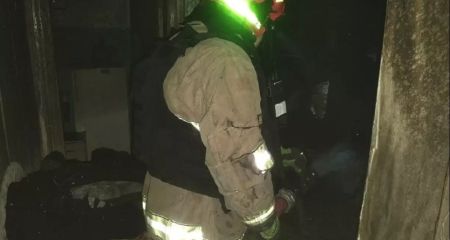 У Марганці з палаючо...