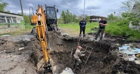 В Днепре на проспектах Калнышевского и Леси Украинки водоканал выполняет ремонтные работы