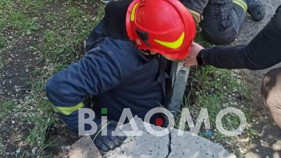 В Кривом Роге из колодца спасли собаку (ФОТО)
