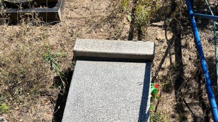 На одном из кладбищ Кривого Рога вандалы разбили более десятка могил (ФОТО)