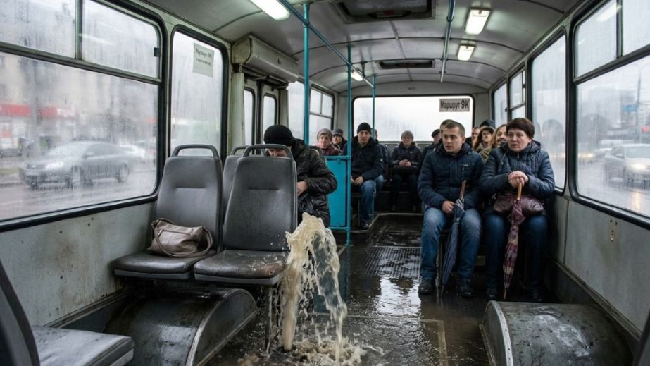 "Освіжаючий фонтан" просто у салоні: у Дніпрі пасажирів здивував автобус № 9К (ВІДЕО)