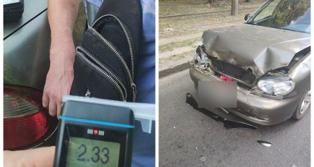 В Днепре нетрезвый водитель врезался в другой автомобиль