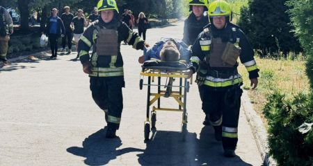 Появилось видео из Павлограда после ракетного удара