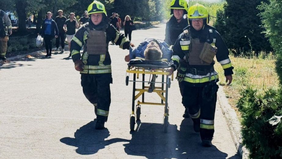 Появилось видео из Павлограда после ракетного удара