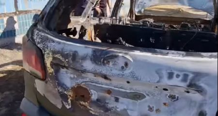 Підпал автівки ЗСУ у Дніпрі: постраждала машина 93-ї бригади (ВІДЕО)