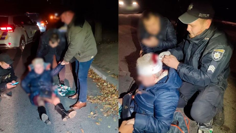 У Нікополі мопедист у темряві збив літню жінку (ВІДЕО)