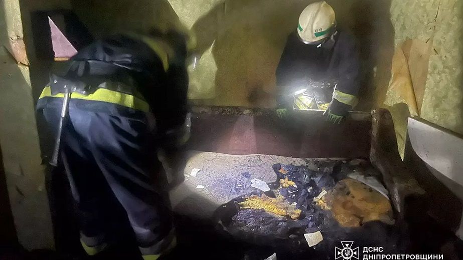 В городе на Днепропетровщине во время пожара погиб мужчина