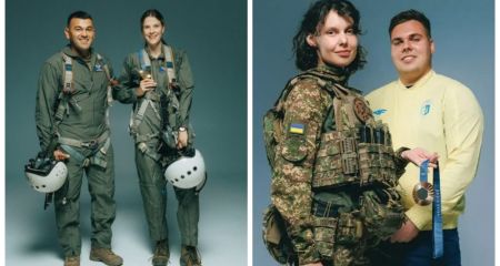 Легкоатлеты из Днепра Магучих и Кохан примерили военную форму (ФОТО)
