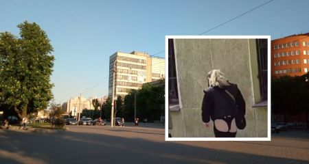 В Днепре увидели девушку в "слишком весеннем" наряде (ВИДЕО)