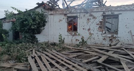 В ночь на 8 августа Никопольский и Криворожский районы находились под обстрелами