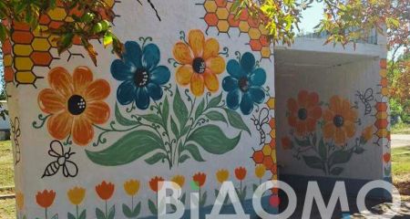 На Дніпропетровщині молодь перетворила чергову зупинку на арт-обʼєкт (ФОТО)