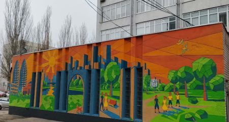 Як стінопис у Дніпрі поєднав мистецтво й мінну безпеку (ФОТО, ВІДЕО)