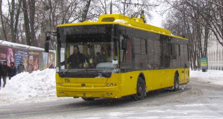 В Днепре из-за непогоды временно не курсируют троллейбусы