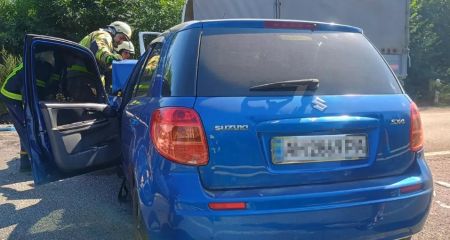 На Синельниківщині ледь не згорів автомобіль
