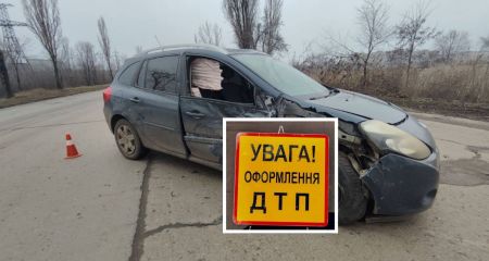 В Кривом Роге легковушка вылетела в кювет (ФОТО)