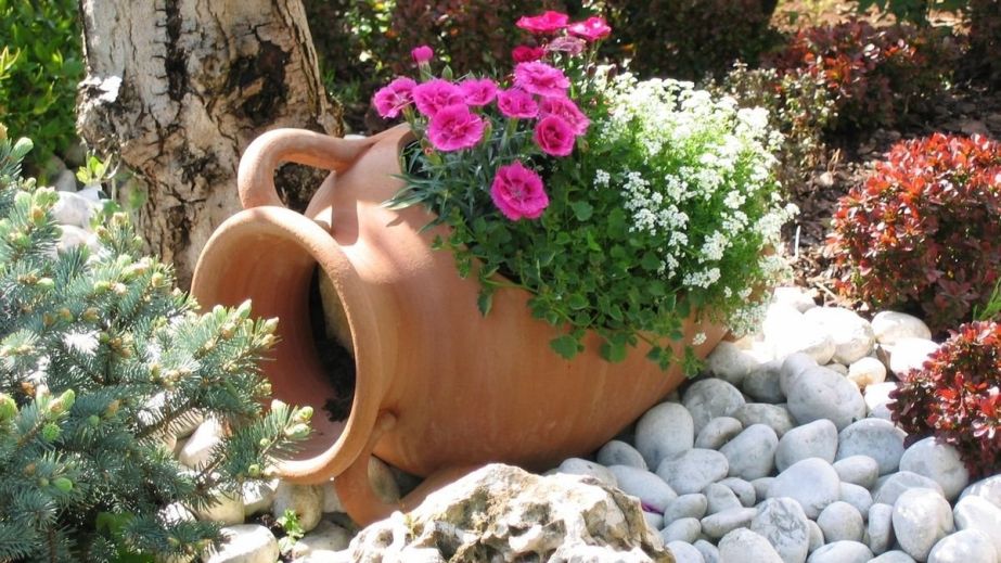 У Кривому Розі пенсіонерка поцупила декоративні глечики у парку (ВІДЕО)