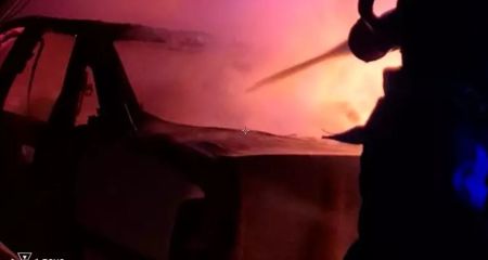 "Ночь горящих авто" в Кривом Роге (ФОТО)