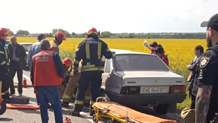 На Днепропетровщине спасателям пришлось вытаскивать 84-летнего водителя из разбитого автомобиля