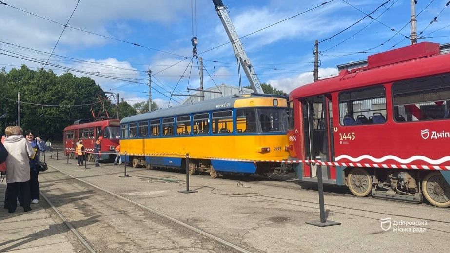 В Днепр прибыли бывшие в употреблении трамваи из Лейпцига