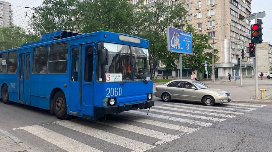 В Днепре до 29 апреля изменится движение троллейбусов на одном из участков проспекта Леси Украинки