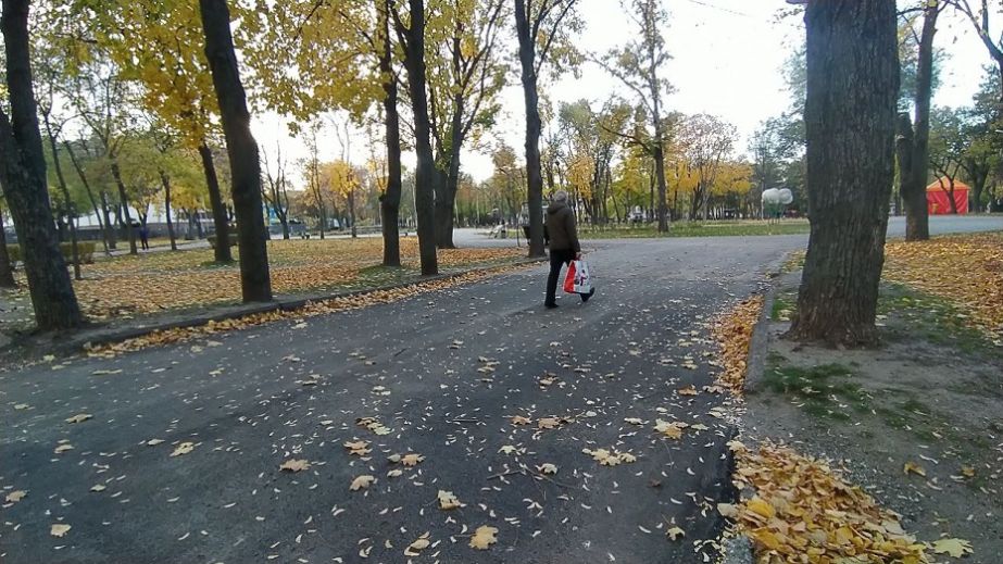 У Дніпрі біля Соборної площі підлатали сквер асфальтом (ФОТО, ВІДЕО)