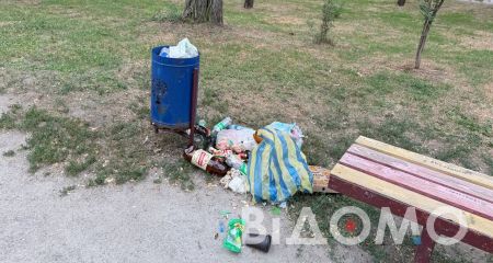 В Павлограде отдыхающие оставили после себя в парке горы мусора (ФОТО, ВИДЕО)