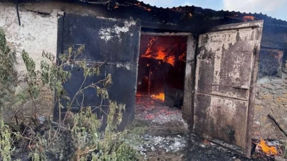 Под Кривым Рогом мужчина порезал ножом двух женщин, поджег сено, напал на спасателей и был застрелен