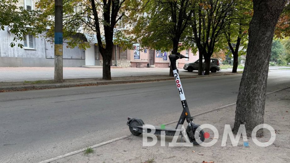 В Павлограде беспорядок с электросамокатами: двухколесные разбросаны по городу (ФОТО)