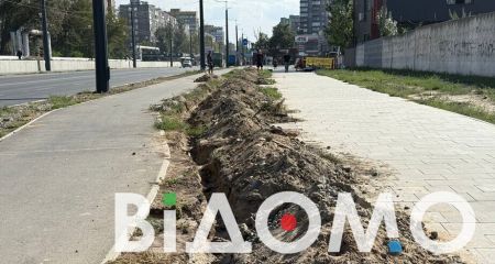 На улице Калиновой в Днепре идет обустройство пешеходной зоны (ФОТО)