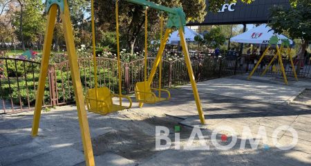 В центре Павлограда детскую площадку превратили в "школу" вандализма (ФОТО, ВИДЕО)